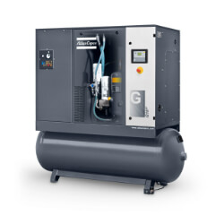 Oil injected air compressors